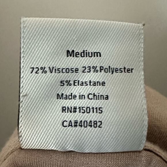 Varley Dexter Half Zip Sweat Top Taupe Neutral Athleisure Cape Collar Medium - Picture 10 of 16